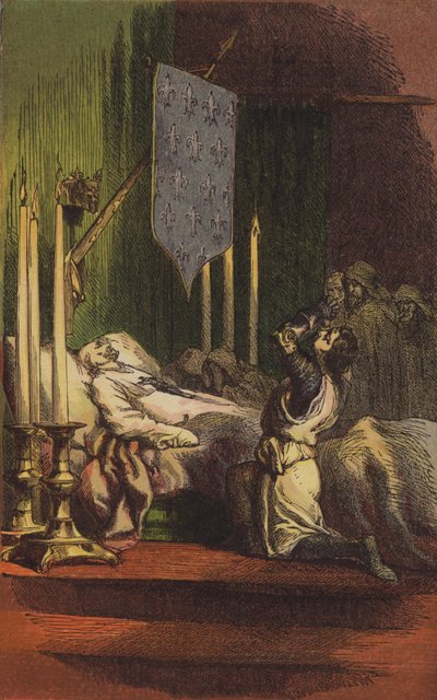 Ludvig den niende af Frankrigs død af English School